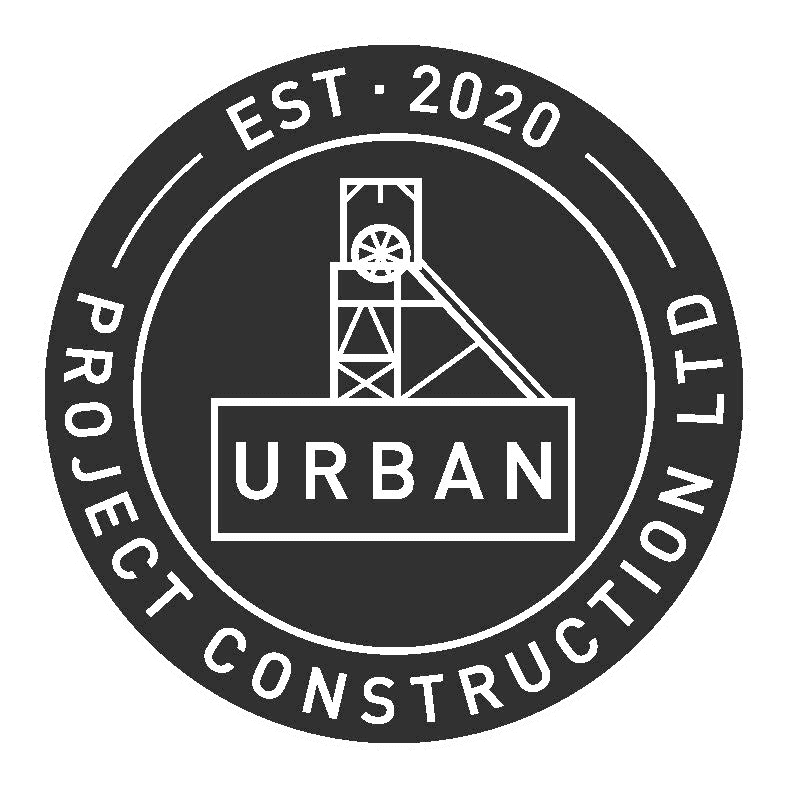 Urban Contruction - Logo - White on Black transparent Urban Contruction – Logo – White on Black transparent
